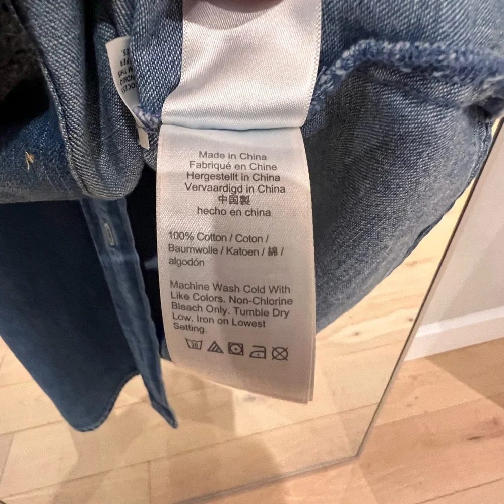 J. Crew Denim Shirt Dress. Size 10